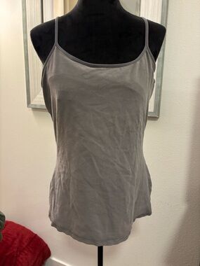 Express Gray Spaghetti Strap Tank Top